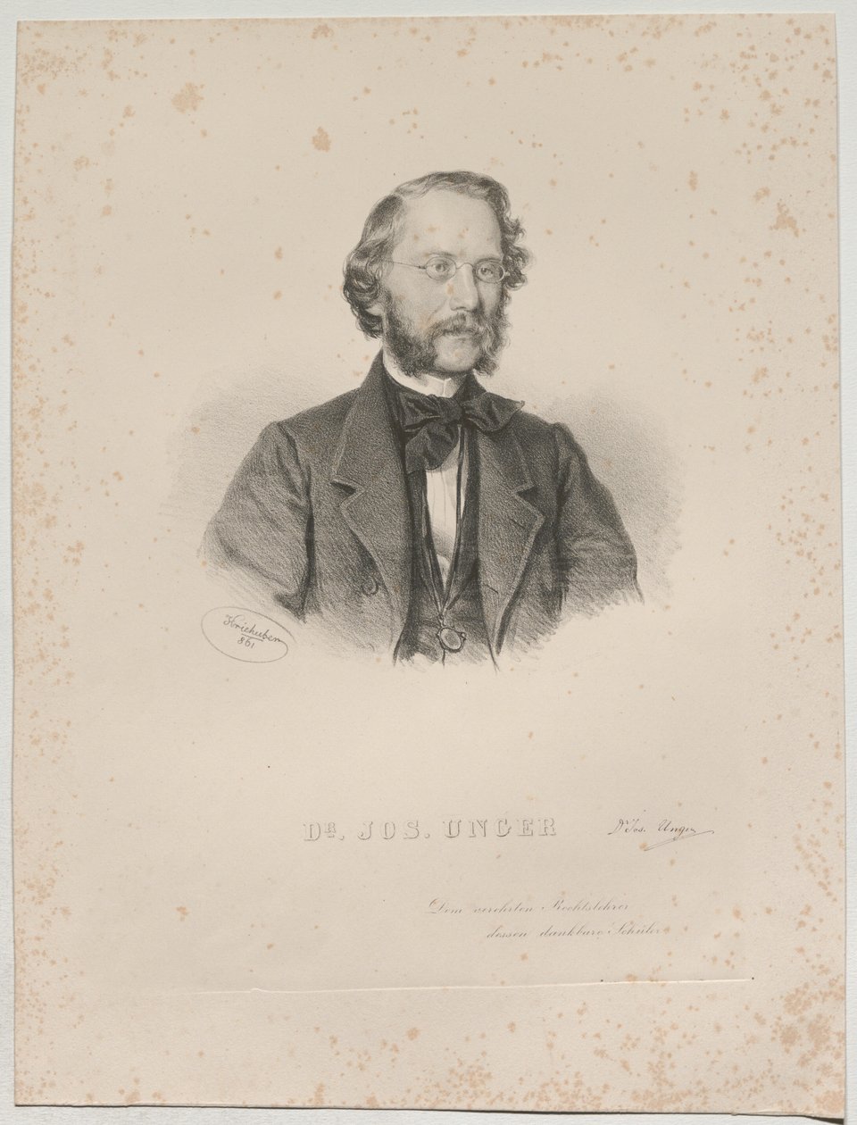 Dr. JOS. UNGER av Josef Kriehuber