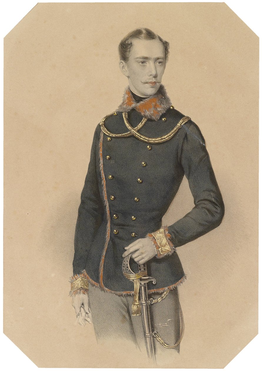 Franz Joseph i ungersk livré omkring 1855 av Josef Kriehuber