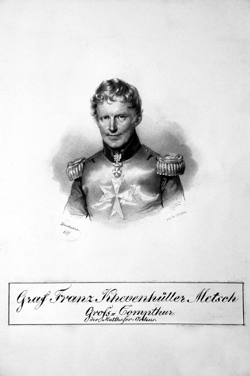 Franz Khevenhüller-Metsch Litho av Josef Kriehuber