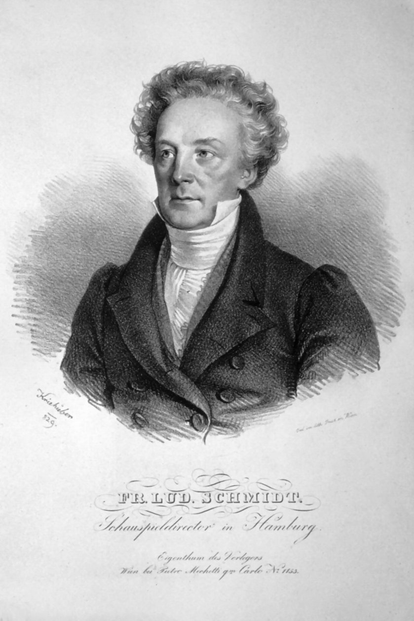Franz Ludwig Schmidt Litho av Josef Kriehuber