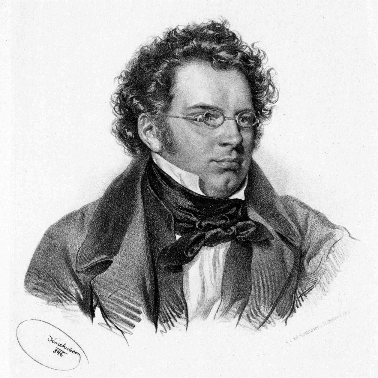 Franz Schubert av Kriehuber 1846 av Josef Kriehuber