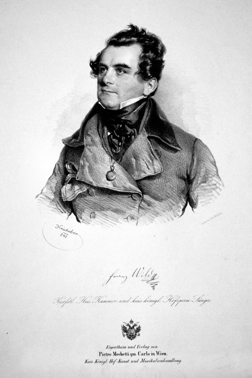 Franz Wild 1841 Litografi av Josef Kriehuber