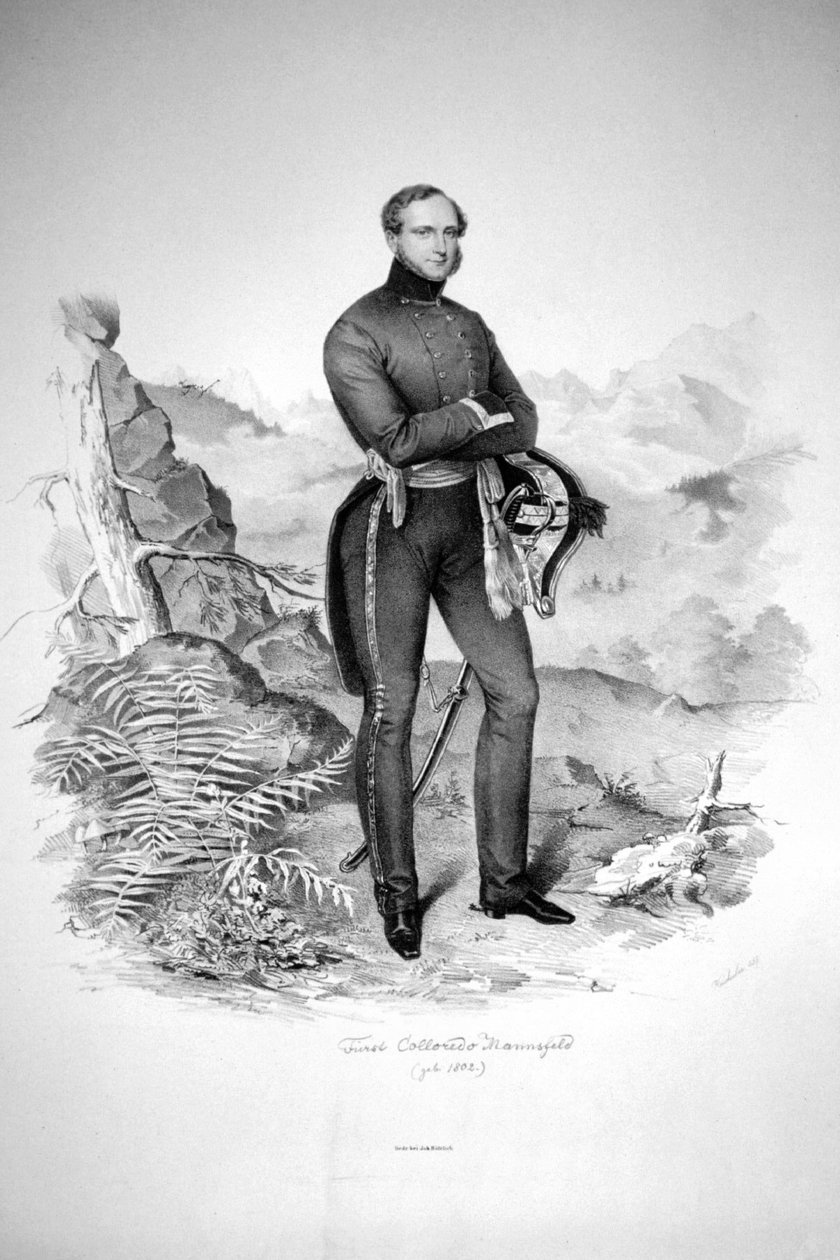 Franz de Paula Colloredo-Mansfeld Litho 2 av Josef Kriehuber