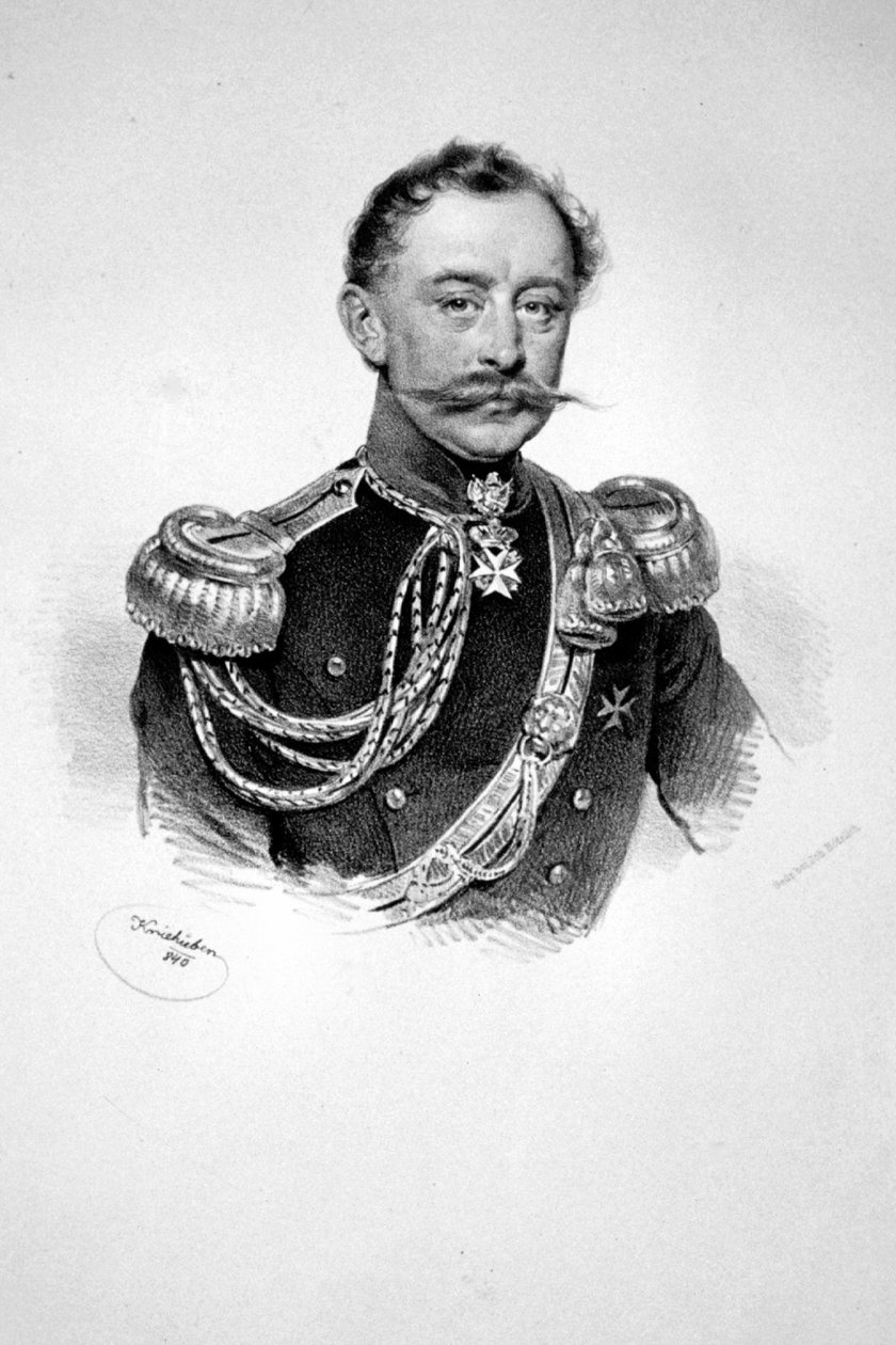 Friedrich Damian Theodor Philipp Schönborn Litho av Josef Kriehuber