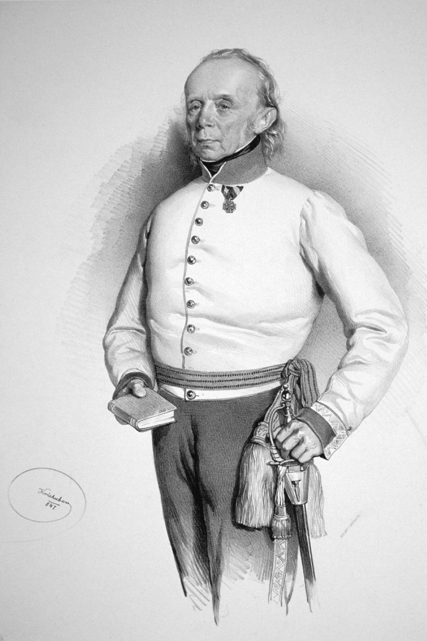Friedrich Hochenegg Litho av Josef Kriehuber
