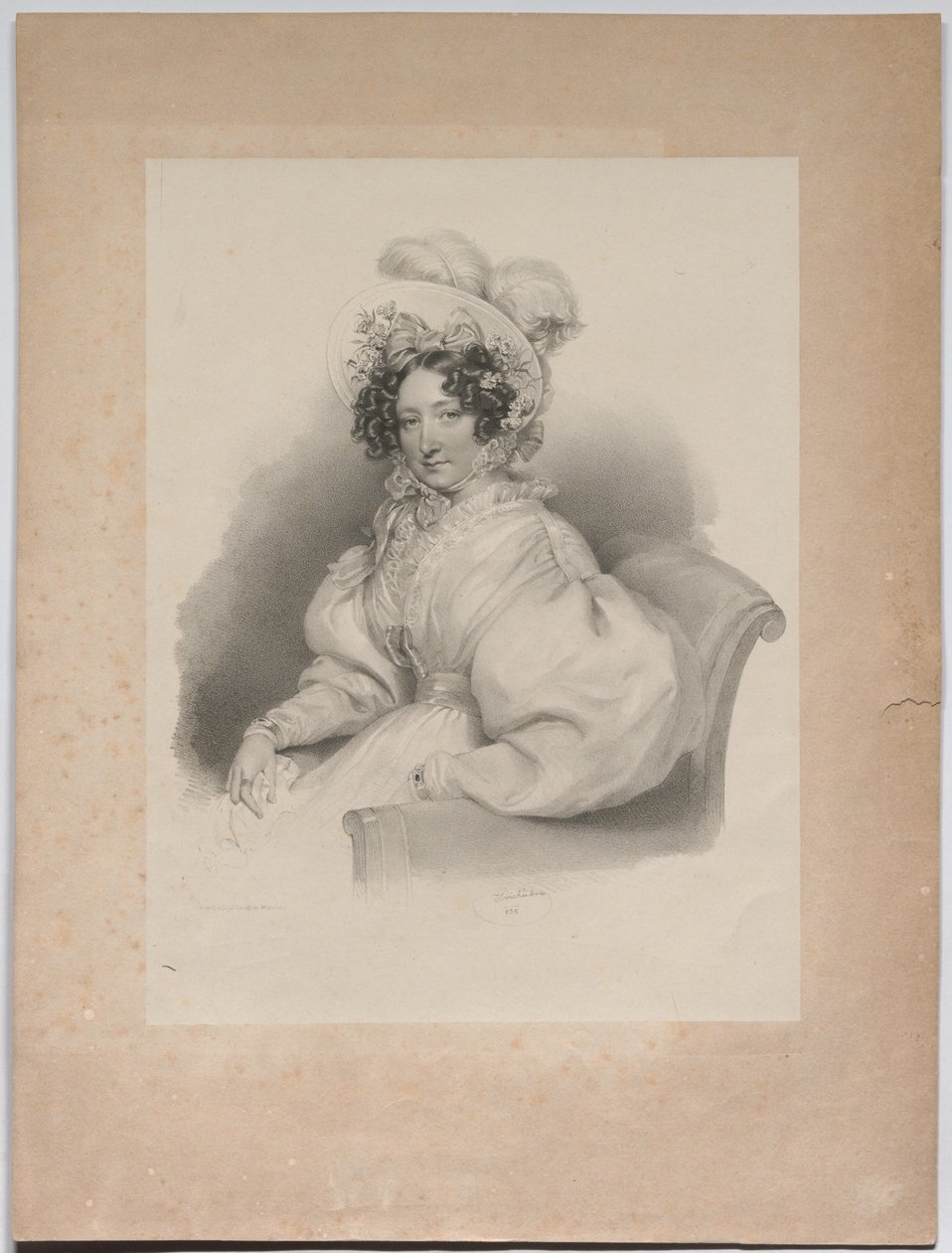 Gabrielle Auersperg, född Lobkowitz av Josef Kriehuber