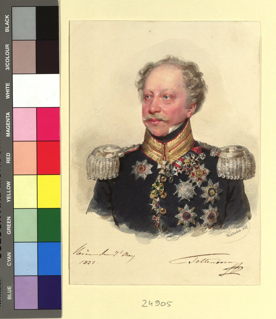 General C. F. baron Tettenborn av Josef Kriehuber