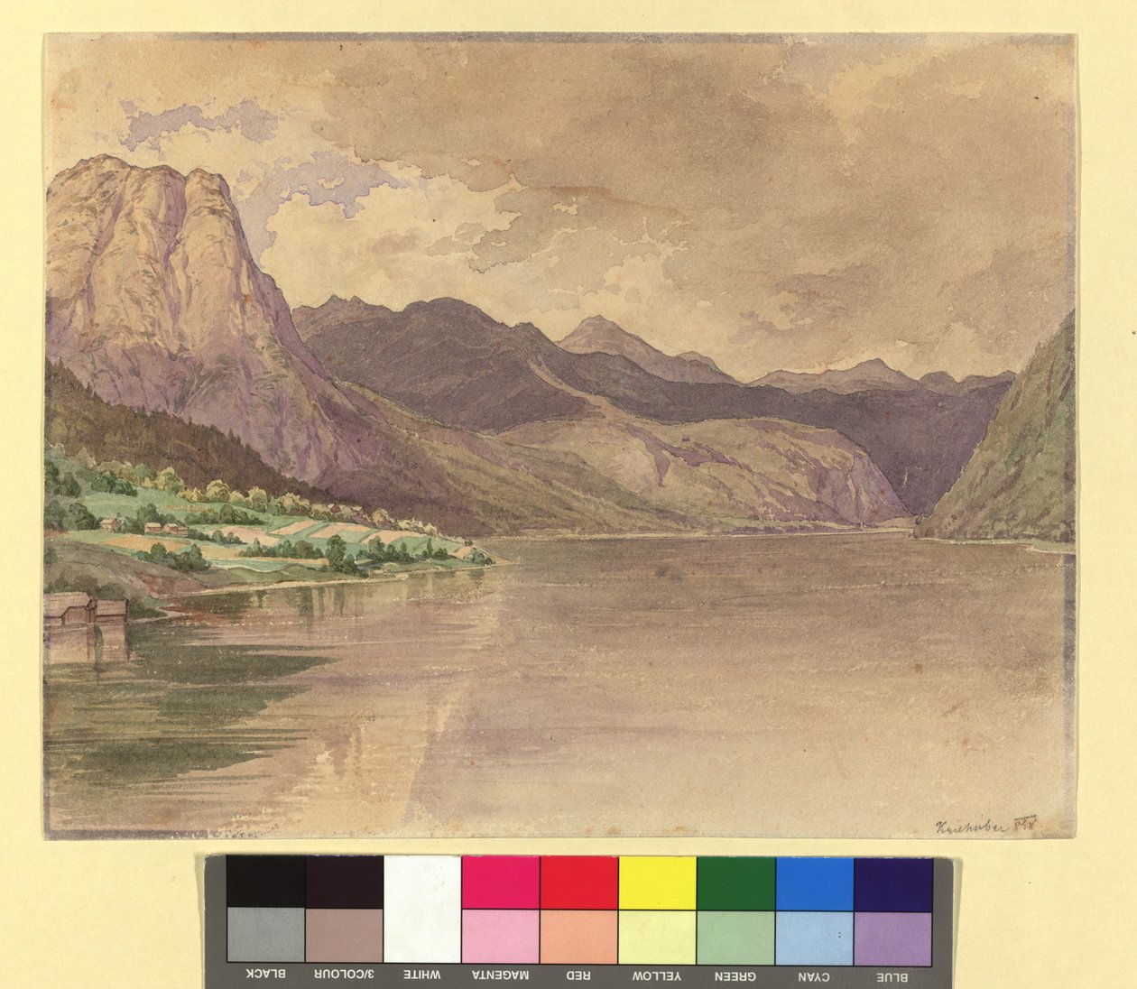Grundlsee av Josef Kriehuber