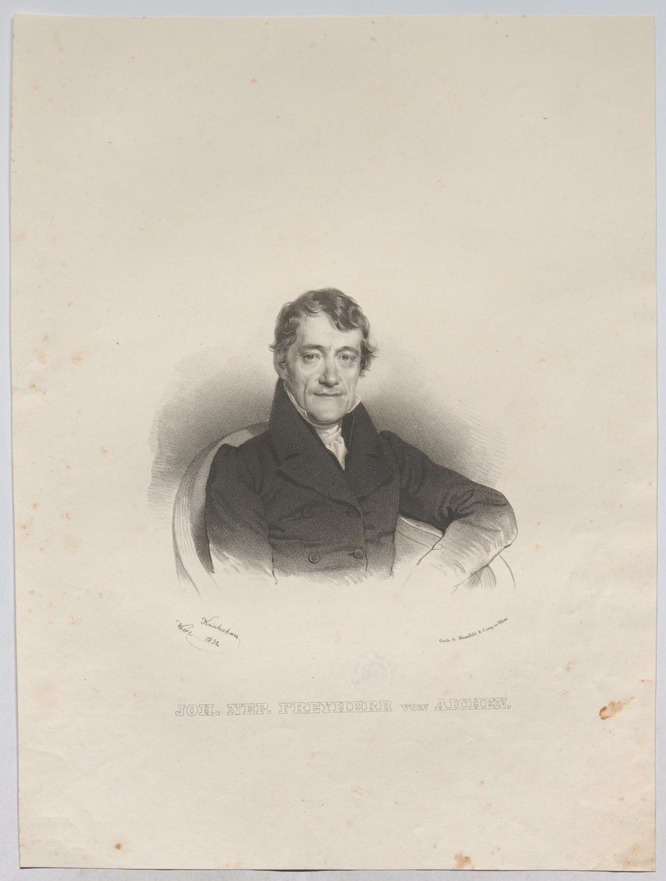 Joh. Nep. Baron von Aichen av Josef Kriehuber