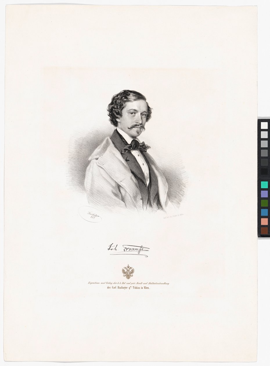 Johann Strauss (son) av Josef Kriehuber