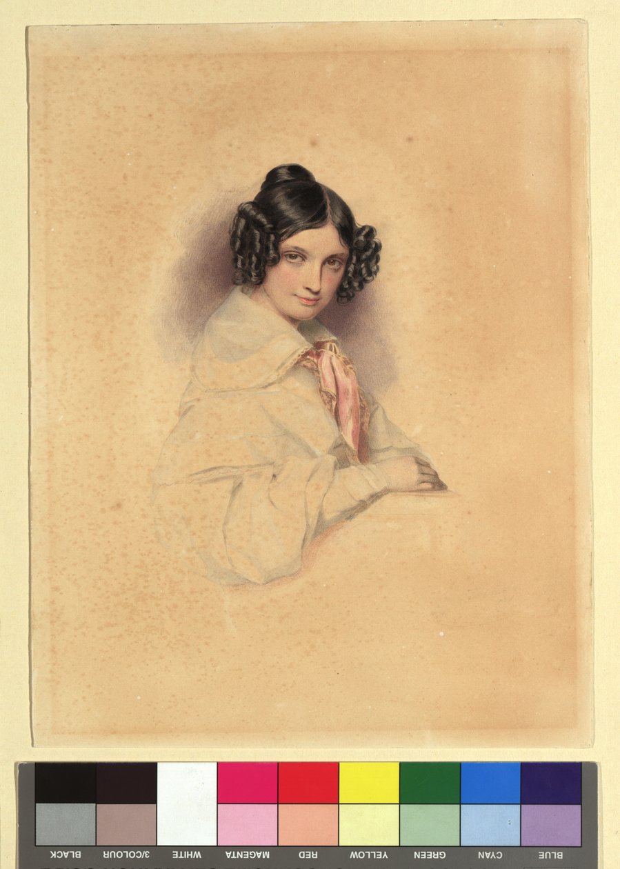 Pauline von Schmerling, född friherrinnan von Koudelka av Josef Kriehuber