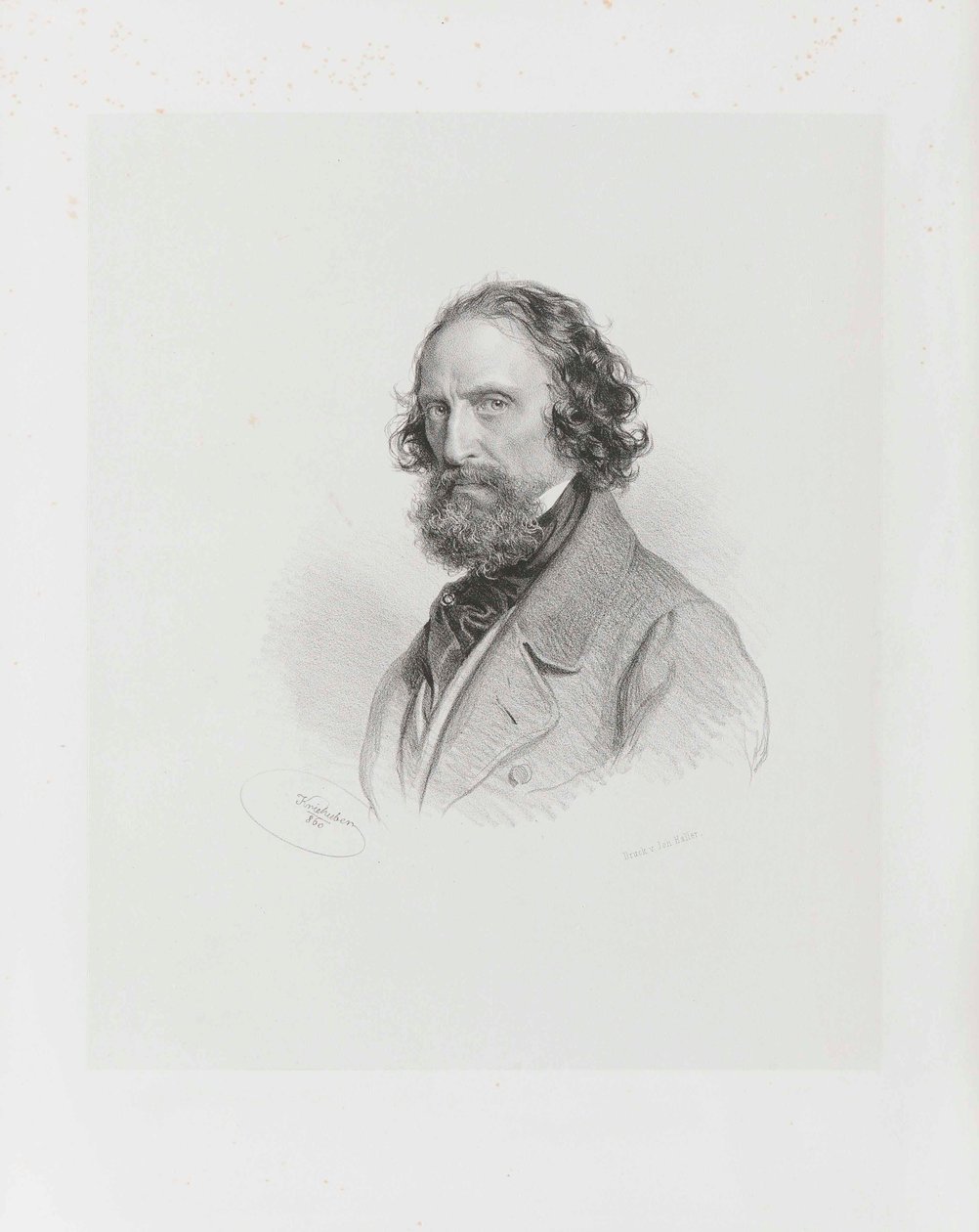 Självporträtt, 1860. av Josef Kriehuber