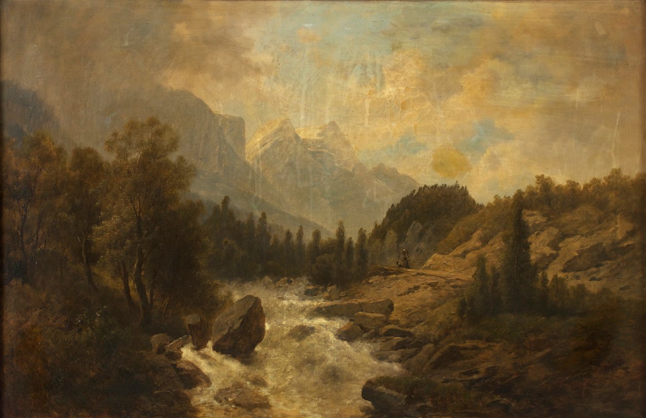 skogslandskap av Josef Kriehuber