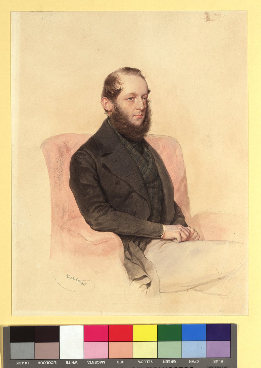 Greve Wilhelm Clemens Westphalen zu Fürstenberg (1818-1883) av Josef Kriehuber
