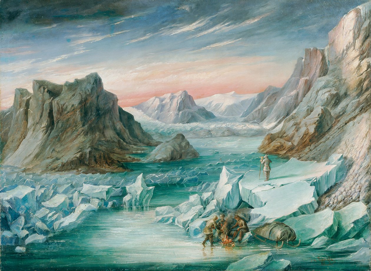 Den tyska nordpolsexpeditionen till östra Grönland 1869 av Josef Langl