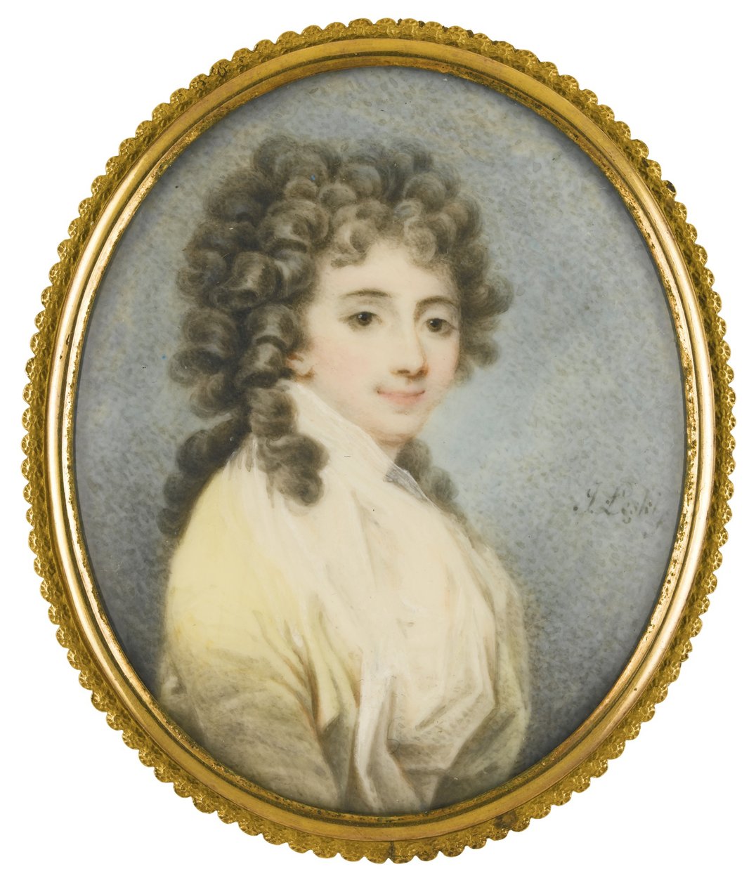 Porträtt av grevinnan Zofia Potocka-Witt 1760-1822, andra hälften av 1700-talet av Josef Leski