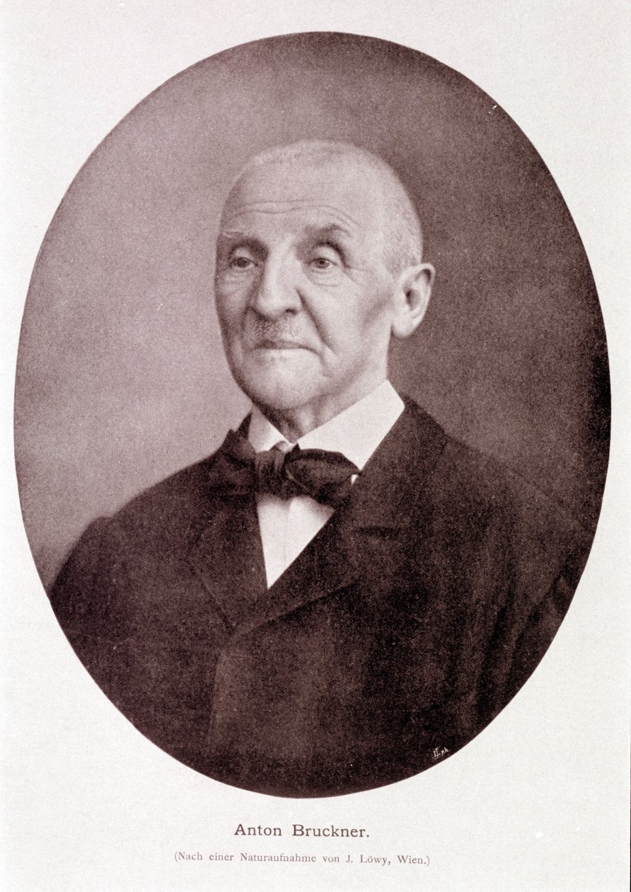 Den österrikiske kompositören och organisten Anton Bruckner (1824 - 1896). av Josef Löwy