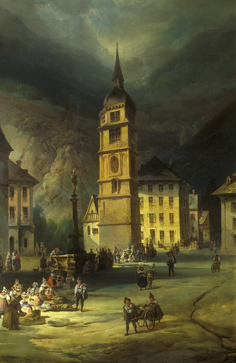 Altdorf vid Luzernsjön av Josef Matěj Navrátil