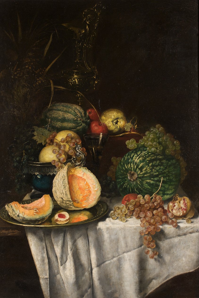 fruktstilleben av Josef Neugebauer
