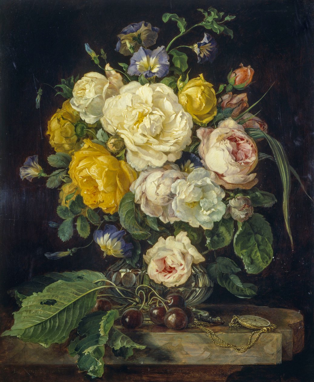 Stilleben med blommor av Josef Neugebauer
