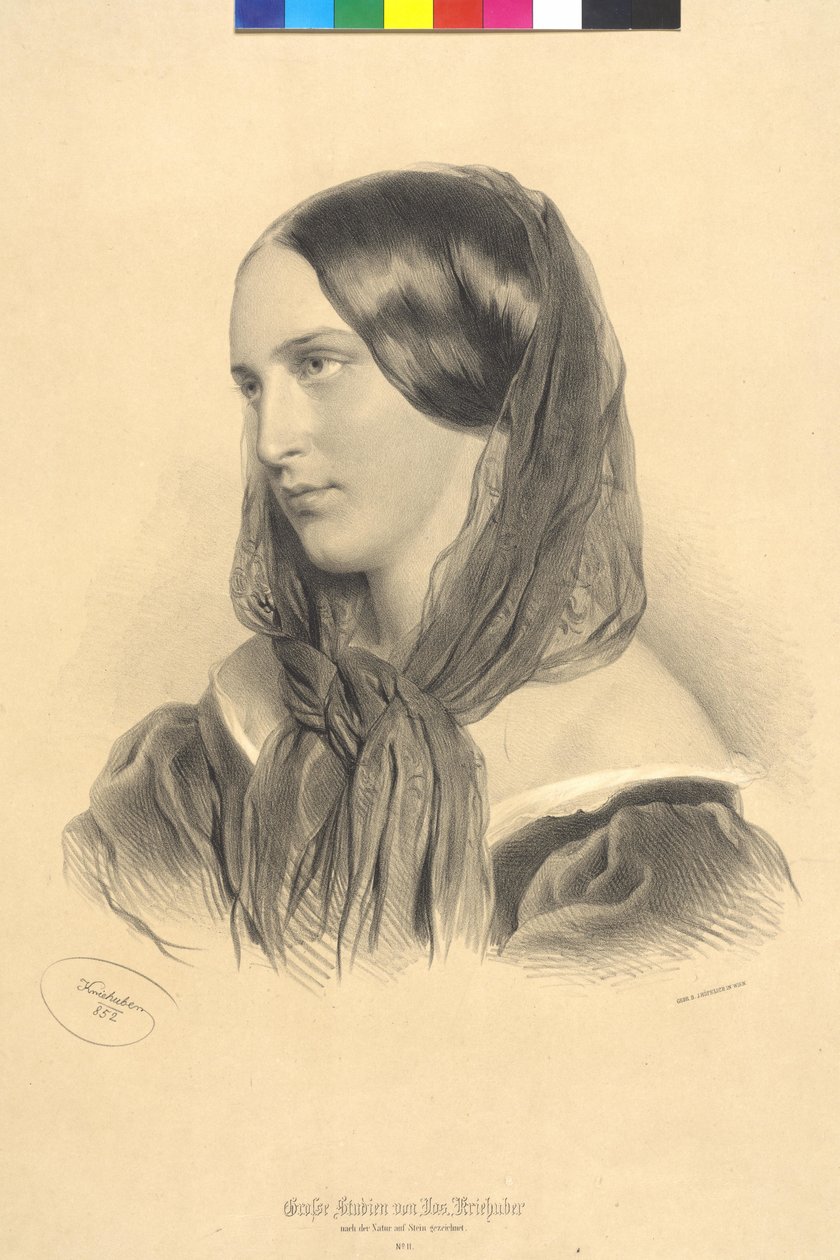 Emilie Kriehuber av Josef Nikolaus Kriehuber