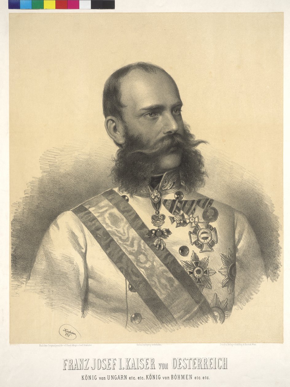 Kejsare av Österrike Franz Joseph I av Josef Nikolaus Kriehuber