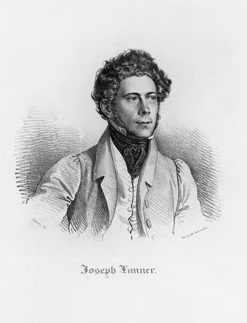 Porträtt av Josef Franz Karl Lanner (Wien av Josef Nikolaus Kriehuber