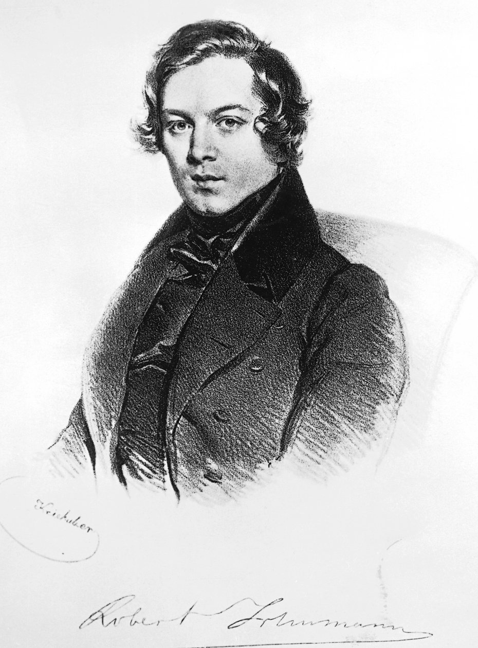 Porträtt av Robert Alexander Schumann (Zwickau av Josef Nikolaus Kriehuber