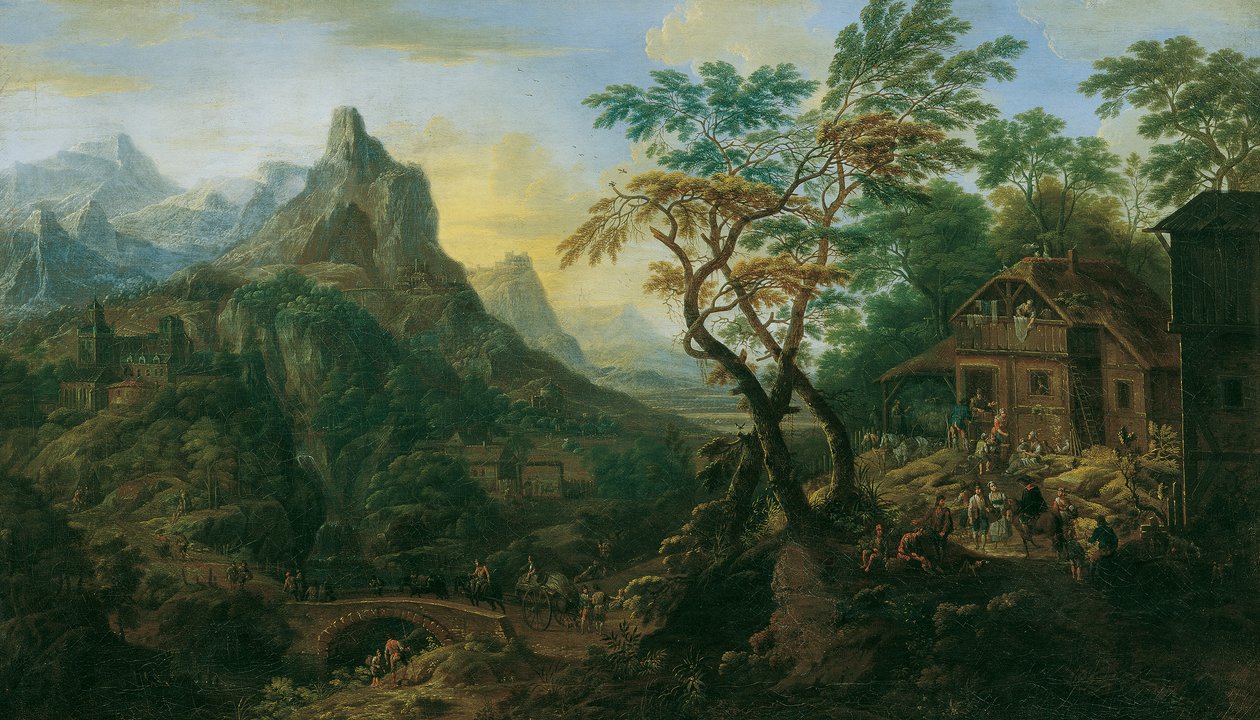 bergslandskap av Josef Orient