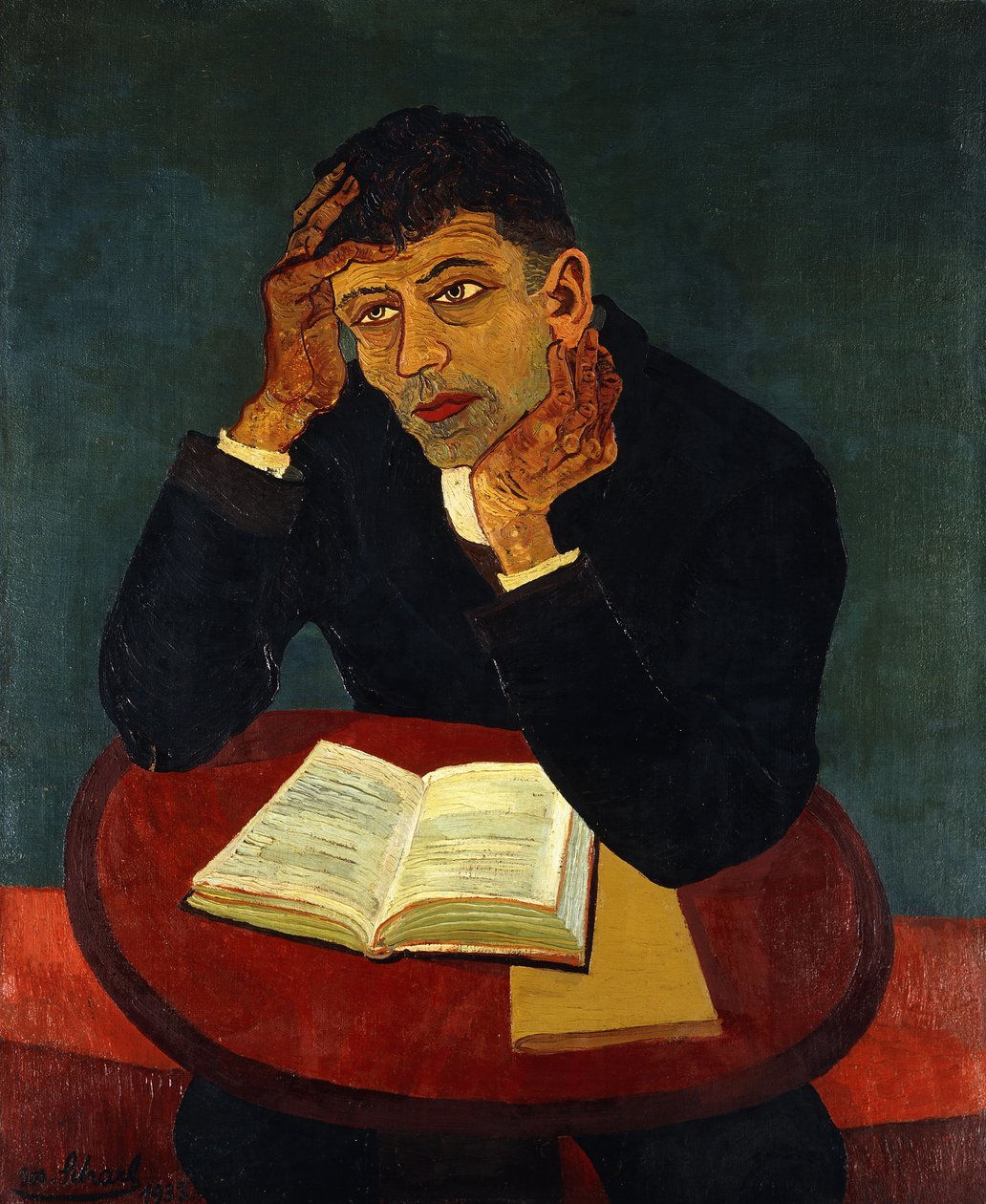 Läsande man av Josef Scharl