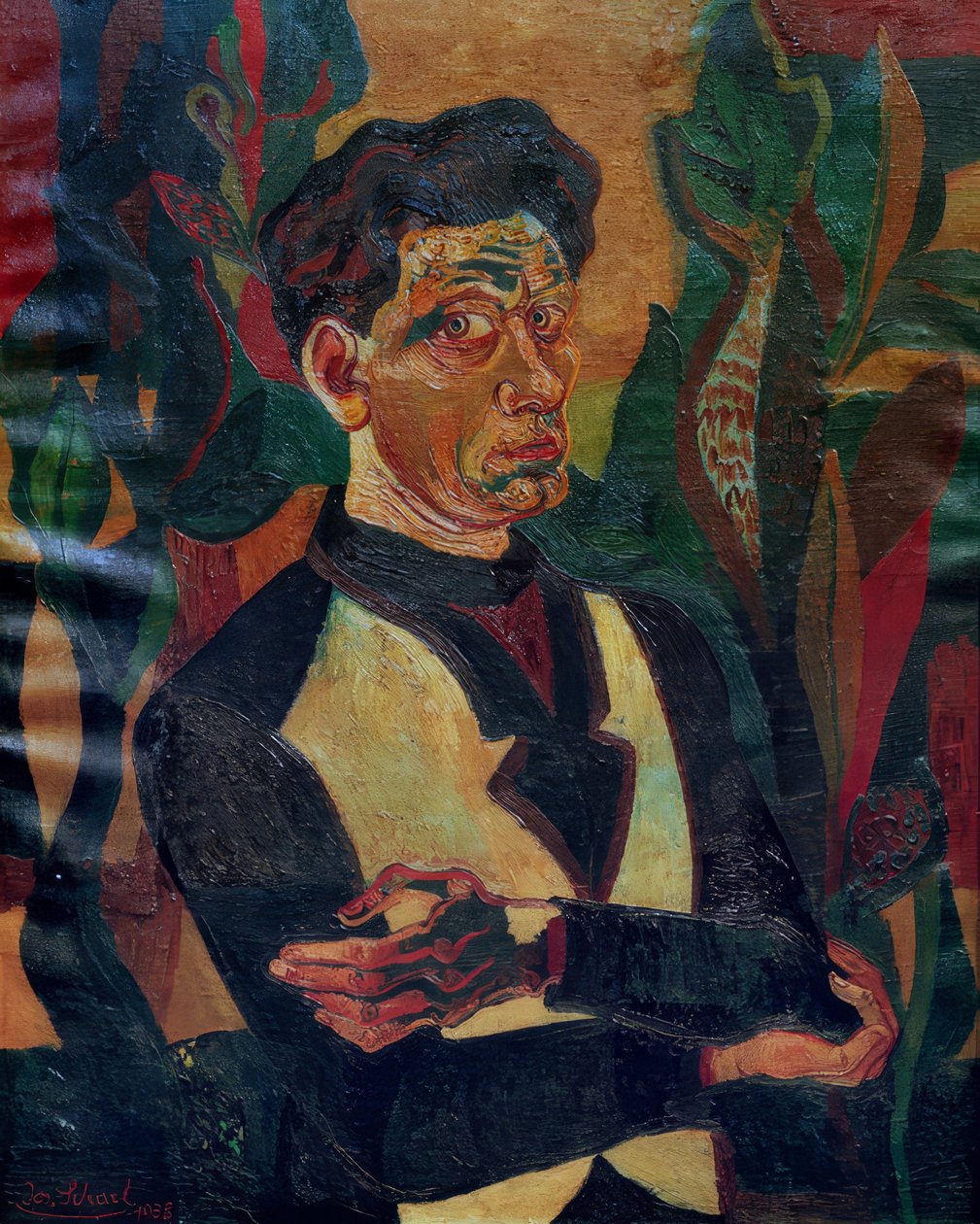 Självporträtt av Josef Scharl