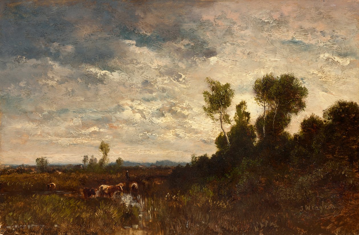 Moorlandskap av Josef Wenglein