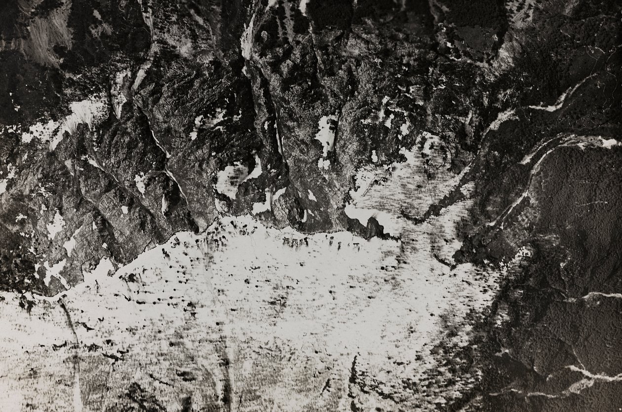Album "Mitt världskrig - minnen av sydvästra fronten i Kärnten, Italien, Trentino-Alto Adige) 31/03/1915-12/11/1918 - Josef Zohles Wien ": flygbild över krigszonen av Josef Zohles