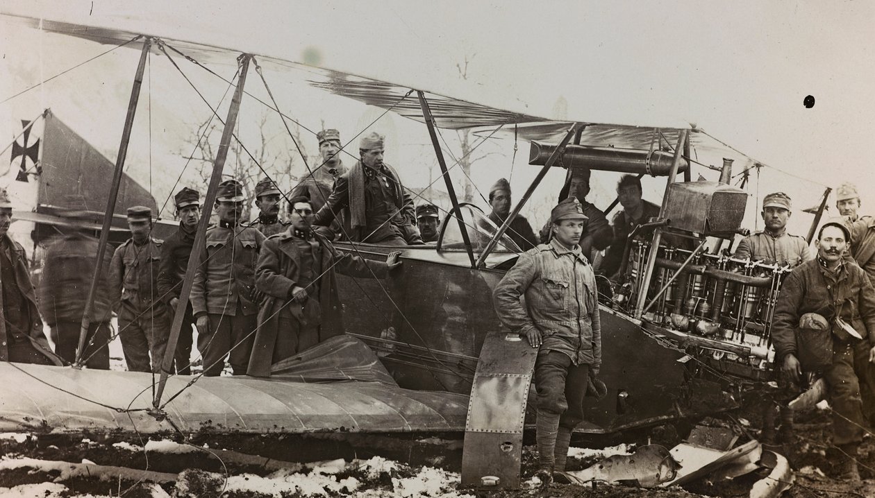 Album "Mitt världskrig - minnen av sydvästra fronten i Kärnten, Italien, Trentino-Alto Adige) 31/03/1915-12/11/ 1918 - Josef Zohles Vienna ": Österrikiska soldater med en mi av Josef Zohles