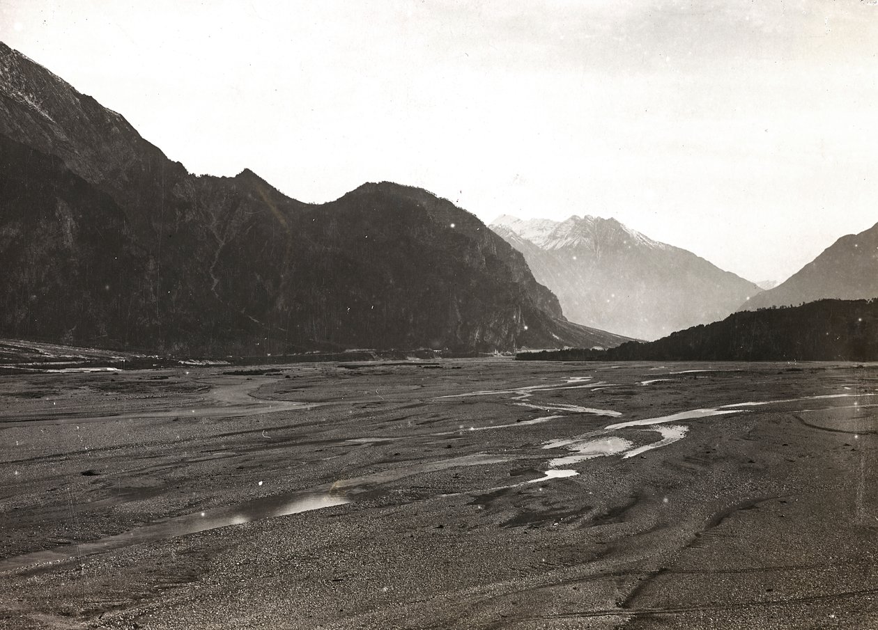Album "Mitt världskrig - minnen av sydvästra fronten i Kärnten, Italien, Trentino-Alto Adige) 31/03/1915-12/11/ 1918 - Josef Zohles Wien ": floden Tagliamento i Mo av Josef Zohles