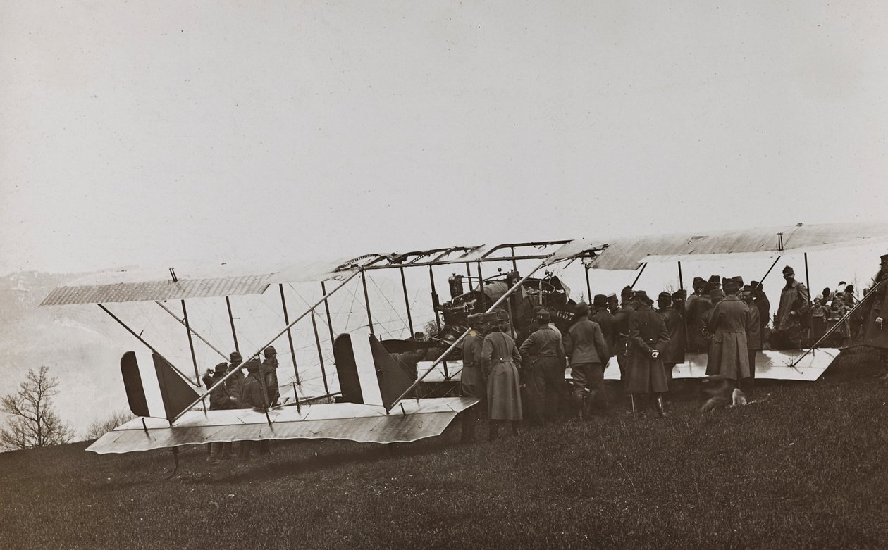 Album "Mitt världskrig - minnen av sydvästra fronten i Kärnten, Italien, Trentino-Alto Adige) 31/03/1915-12/11/ 1918 - Josef Zohles Wien ": Österrikiska soldater och flygplan av Josef Zohles