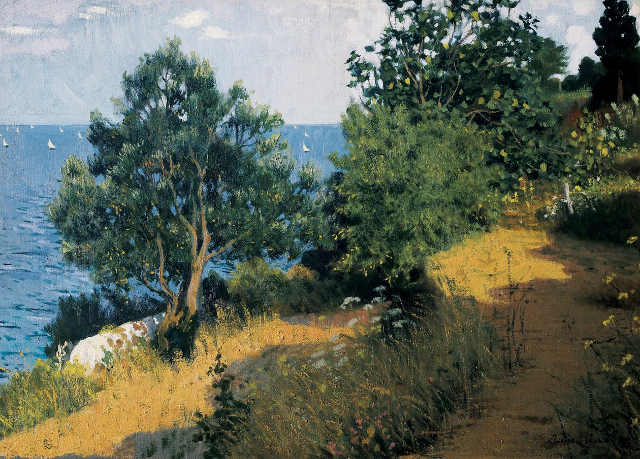 Vilassar kusten Målning av Joan LLIMONA i BRUGUERA (1860-1926) Olja på duk. Barcelona, ​​Montserrat-museet. av Josep Llimona Bruguera