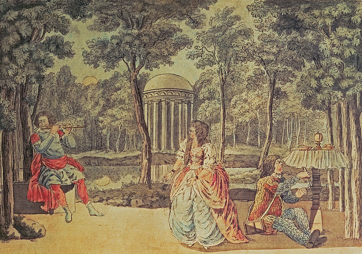 Pamina! Du är här! Gode Gud!, akt II, från "Trollflöjten" av Wolfgang Amadeus Mozart (1756-91) av Joseph and Peter Schaffer