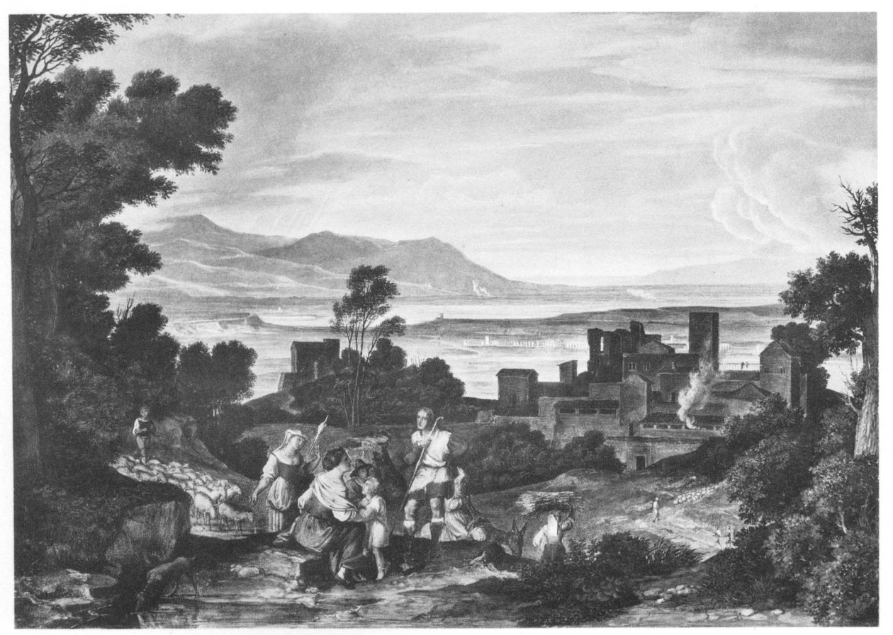 Landschaft bei Olevano av Joseph Anton Koch