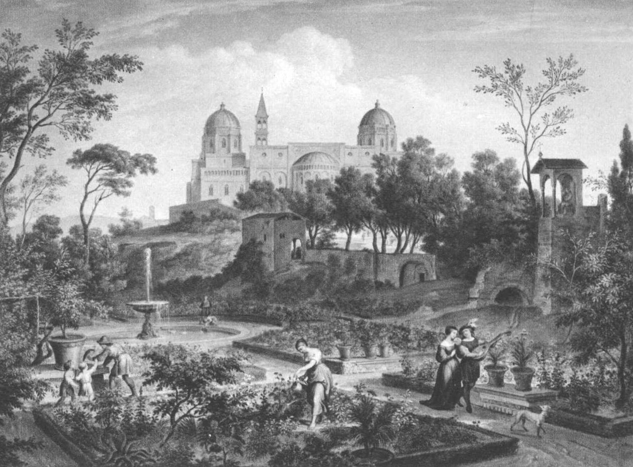 Römische Landschaft av Joseph Anton Koch