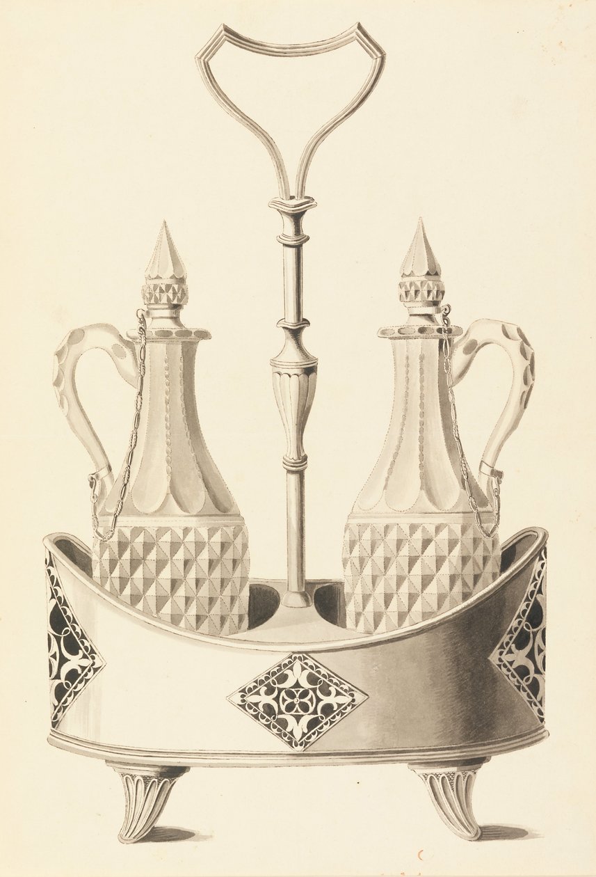 Design för en Cruet Stand av Joseph Anton Seethaler Ii