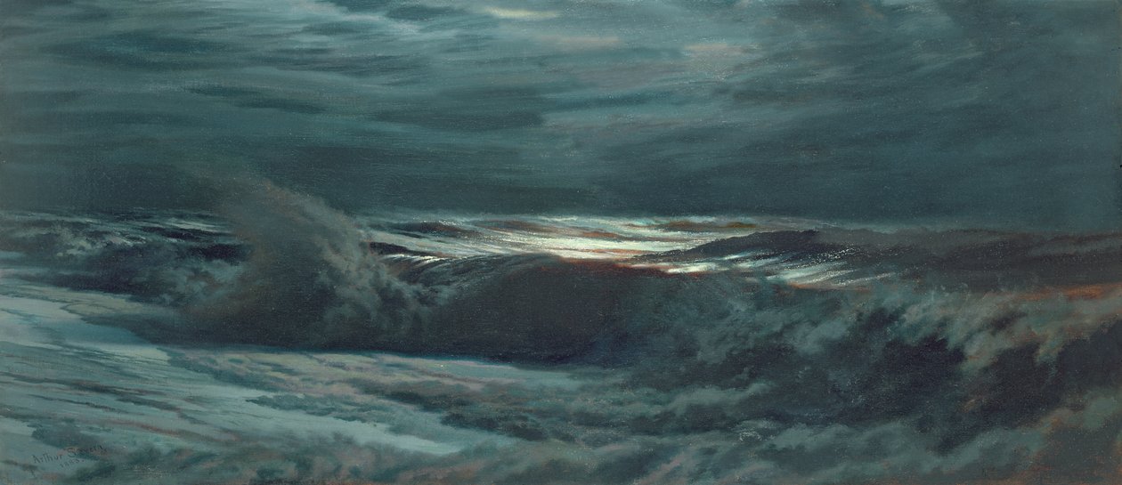 Nattvåg, 1883 av Joseph Severn