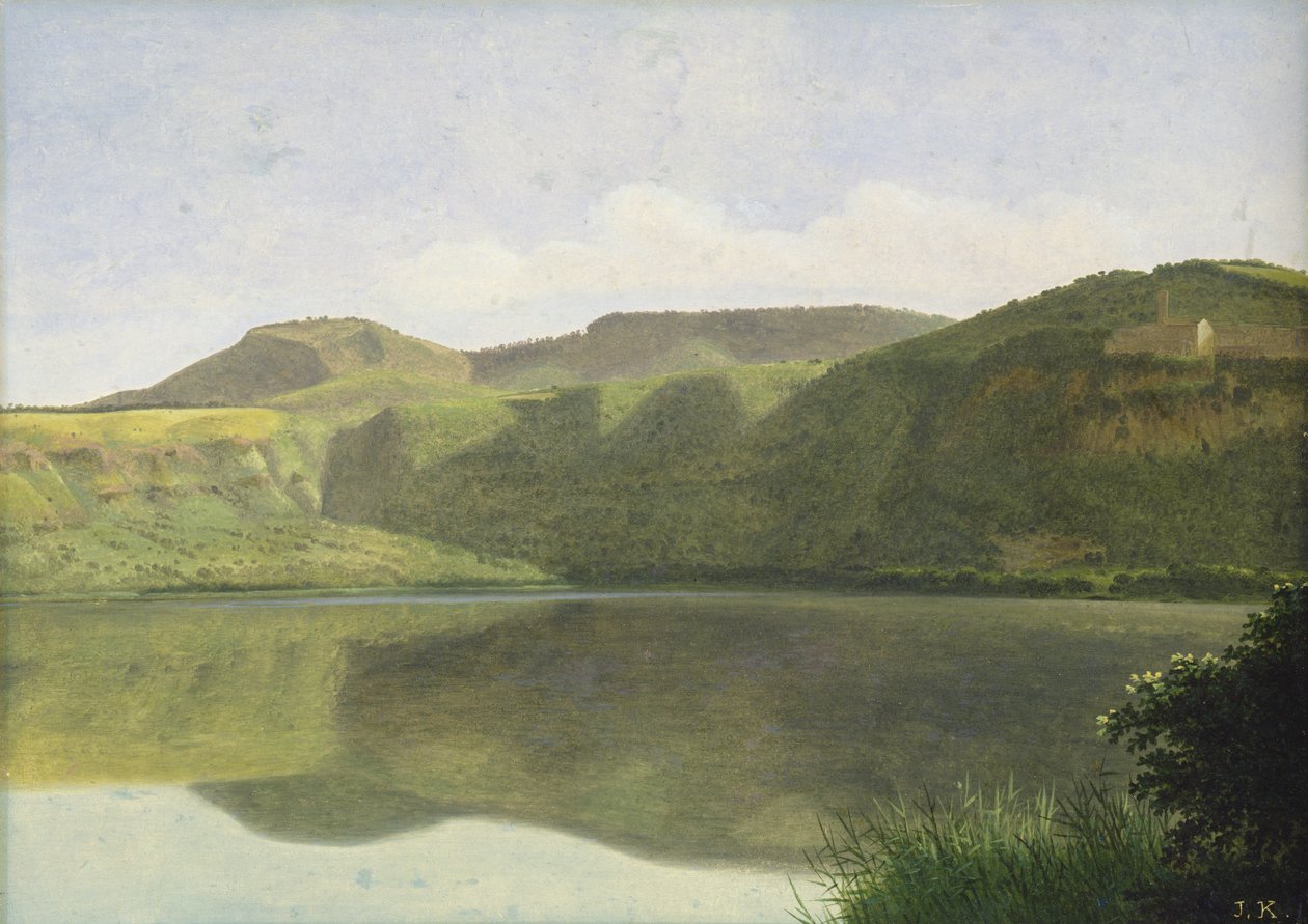Albanska havet, ca 1811 (wc på papper på kartong) av Joseph August Knip