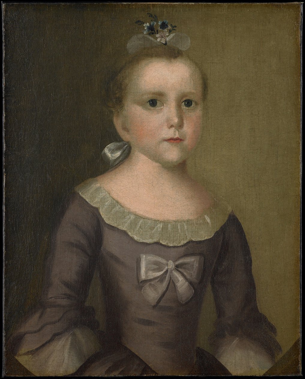 Portræt af Abigail Gowen, 1763 (olie på stof) svensk av Joseph Badger
