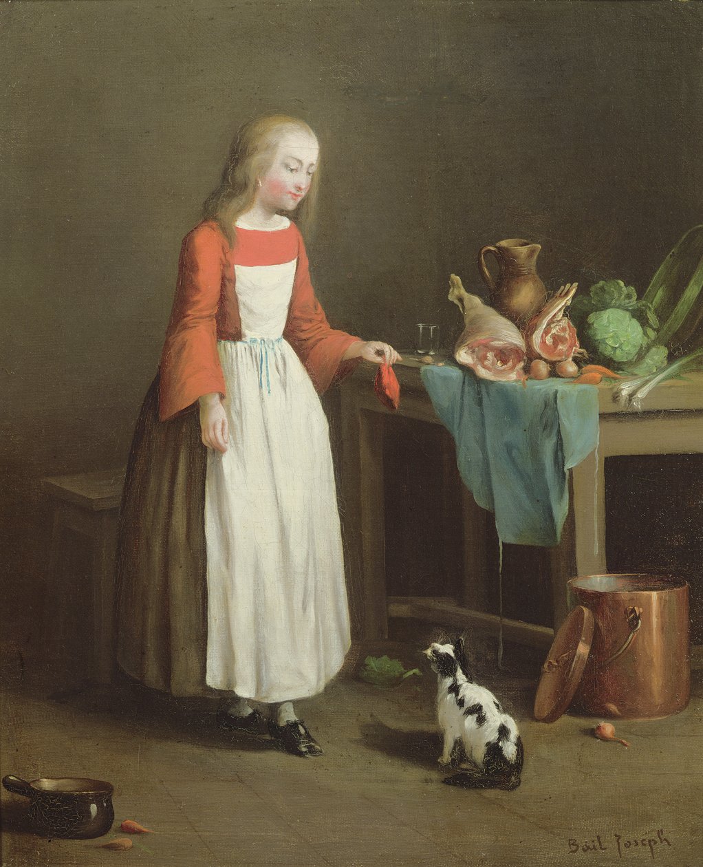 The Kitchen Maid av Joseph Bail