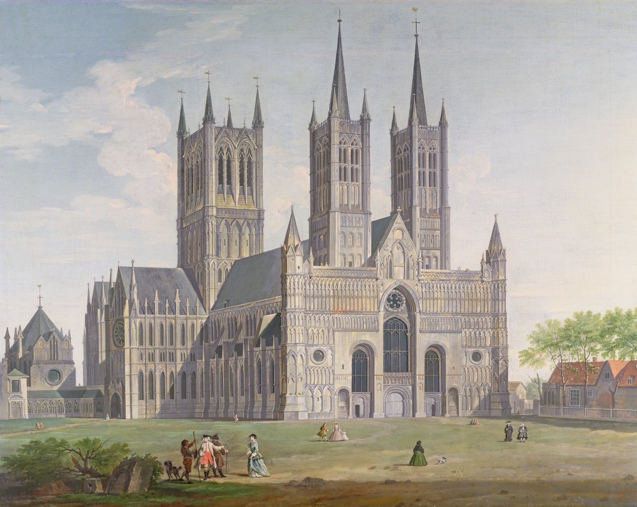 Lincoln Cathedral från väst av Joseph Baker