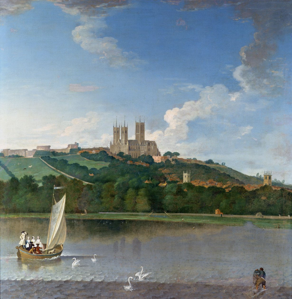 Lincoln från Brayford Pool av Joseph Baker