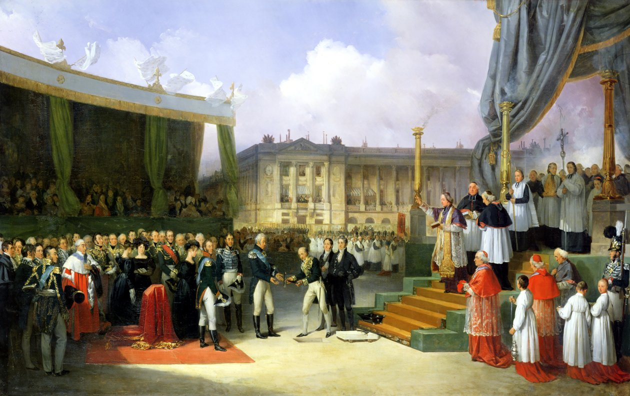 Invigning av ett monument till minne av Ludvig XVI (1754-93) av Karl X (1757-1836) på Place de la Concorde, 3 maj 1826, 1827 av Joseph Beaume