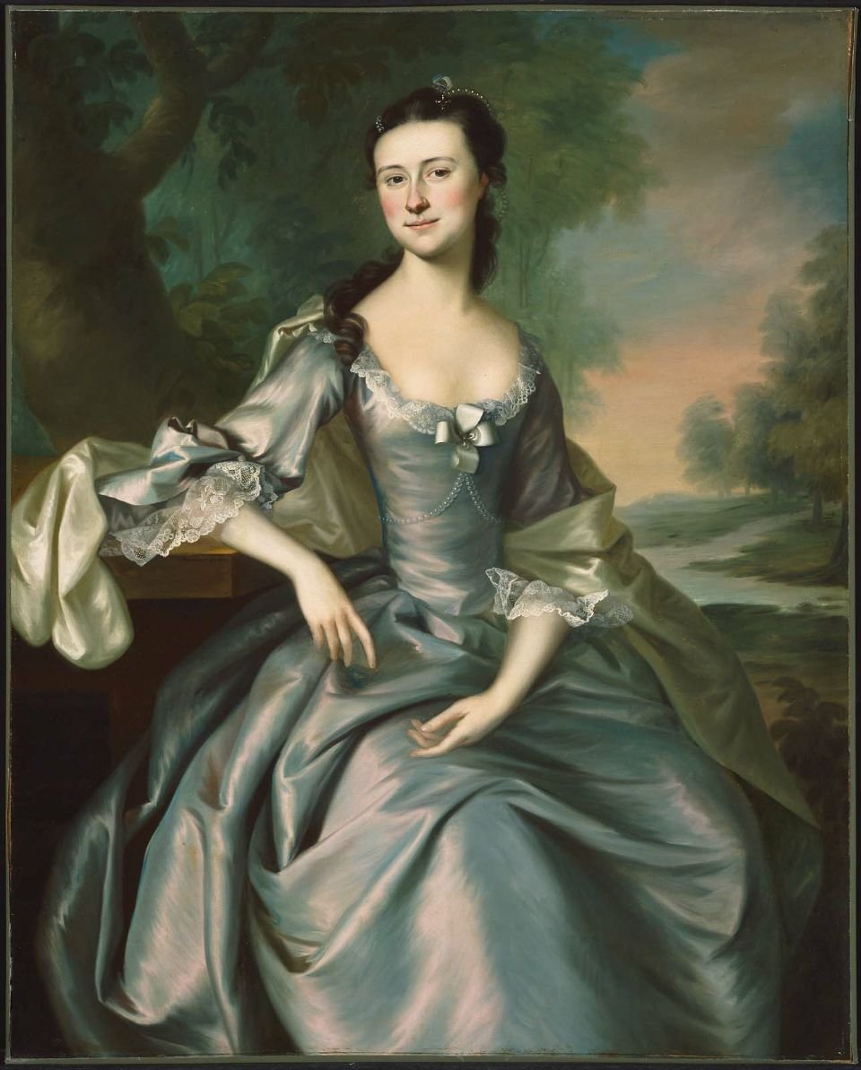 Porträtt av Susan Apthorp (fru Thomas Bulfinch) av Joseph Jonathan Blackburn