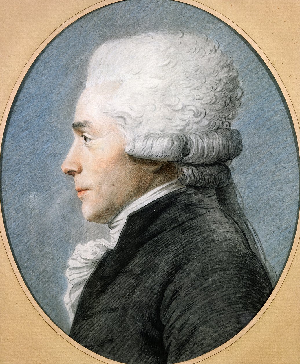 Maximilien de Robespierre (1758-94) (pastell på papper) av Joseph Boze